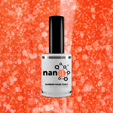 Load image into Gallery viewer, Scarlet Flame Rubber Base Coat Gel – 15ml | Soak Off Builder Base Coat | Long Lasting Bright Orange Rubber Base Coat