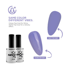 Load image into Gallery viewer, Lavender Dream Rubber Base Coat Gel – 15ml | Soak Off Builder Base Coat | Long Lasting Pastel Purple Rubber Base Coat Gel