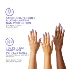 Load image into Gallery viewer, Lavender Dream Rubber Base Coat Gel – 15ml | Soak Off Builder Base Coat | Long Lasting Pastel Purple Rubber Base Coat Gel