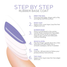 Load image into Gallery viewer, Lavender Dream Rubber Base Coat Gel – 15ml | Soak Off Builder Base Coat | Long Lasting Pastel Purple Rubber Base Coat Gel