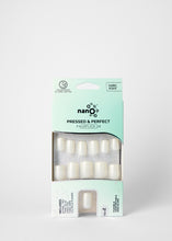 Load image into Gallery viewer, Nano® Milky Whisper Pressed on Nails - 24pcs with Glue | Instant Gel-Like Shine, Soft White Glossy Fake Nails Set