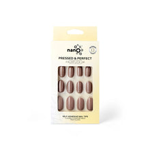 Load image into Gallery viewer, Nano® Mauve Muse Pressed on Nails - 24pcs Self-Adhesive | Soft Brown Mauve Finish, Glossy Natural Fake Nails Set
