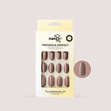 Load image into Gallery viewer, Nano® Mauve Muse Pressed on Nails - 24pcs Self-Adhesive | Soft Brown Mauve Finish, Glossy Natural Fake Nails Set