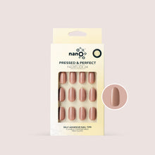 Load image into Gallery viewer, Nano® Mocha Mousse Pressed on Nails - 24pcs Self-Adhesive | Warm Brown Nude Finish, Glossy Neutral Fake Nails Set