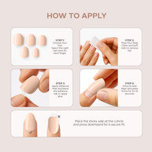 Load image into Gallery viewer, Nano® Mocha Mousse Pressed on Nails - 24pcs Self-Adhesive | Warm Brown Nude Finish, Glossy Neutral Fake Nails Set