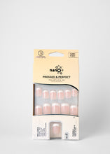 Load image into Gallery viewer, Nano® Parisian Whisper Pressed on Nails - 24pcs with Glue | Instant Gel-Like Shine, Soft Pink French Tip Fake Nails Set