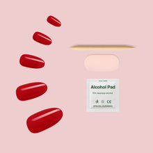 Load image into Gallery viewer, Nano® Passion Red Pressed on Nails - 24pcs Self-Adhesive | Bold Glossy Red Finish, Vibrant Fake Nails Set