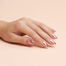 Load image into Gallery viewer, Nano® Peachy Gleam CatEye Pressed on Nails - 24pcs with Glue | Instant Gel-Like Shine, Peachy Pink Fake Nails Set