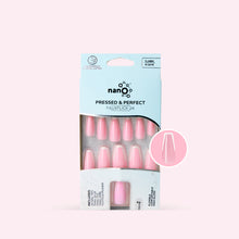 Load image into Gallery viewer, Nano® Soft Chic French Pressed on Nails - 24pcs with Glue | Instant Gel-Like Shine, Light Pink French Glossy Fake Nails Set