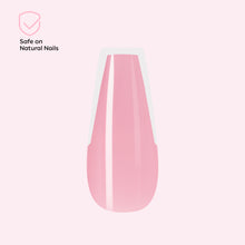 Load image into Gallery viewer, Nano® Soft Chic French Pressed on Nails - 24pcs with Glue | Instant Gel-Like Shine, Light Pink French Glossy Fake Nails Set