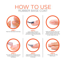 Load image into Gallery viewer, Scarlet Flame Rubber Base Coat Gel – 15ml | Soak Off Builder Base Coat | Long Lasting Bright Orange Rubber Base Coat