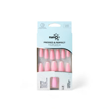 تحميل الصورة إلى عارض المعرض، Nano® Soft Chic French Pressed on Nails - 24pcs with Glue | Instant Gel-Like Shine, Light Pink French Glossy Fake Nails Set
