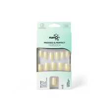 Load image into Gallery viewer, Nano® Vanilla Glow Pressed on Nails - 24pcs with Glue | Creamy Gel-Like Shine, Soft Yellow Glossy Fake Nails Set
