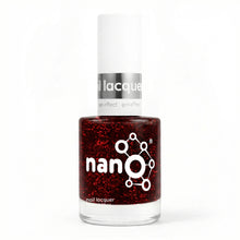 Load image into Gallery viewer, L 2504 – Scarlet Sparkle Nail Polish – 15ml | High Glossy Gel Like Finish Glitter Red Nail Lacquer | Shimmer Red Nail Polish