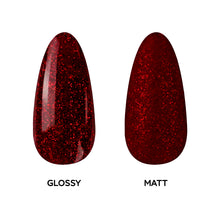 Load image into Gallery viewer, N 2504 – Scarlet Sparkle Gel Polish – 15ml | TPO &amp; HEMA Free Glitter Red Nail Polish Gel