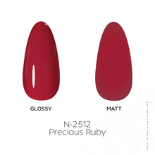 Load image into Gallery viewer, N2512 – Precious Ruby Gel Polish – 15ml | Long-Lasting, High-Glossy Ruby Red Nail Polish Gel
