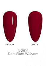 Load image into Gallery viewer, N-2514-Dark Plum Whisper Gel Polish 15ml
