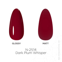 تحميل الصورة إلى عارض المعرض، طلاء جل N-2514-Dark Plum Whisper 15 مل
