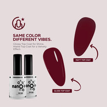 Load image into Gallery viewer, N2520 – Enigma Plum Gel Polish – 15ml | Long-Lasting, High-Glossy Plum Intense Red Nail Polish Gel
