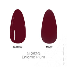 Load image into Gallery viewer, N2520 – Enigma Plum Gel Polish – 15ml | Long-Lasting, High-Glossy Plum Intense Red Nail Polish Gel
