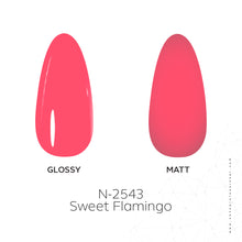 Load image into Gallery viewer, N2543 – Sweet Flamingo Gel Polish – 15ml | Long-Lasting, High-Glossy Coral Pink Nail Polish Gel

