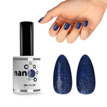 Load image into Gallery viewer, N2551 – Sparkling Navy Gel Polish – 15ml | Long-Lasting, High-Glossy Navy Blue Glitter Nail Polish Gel
