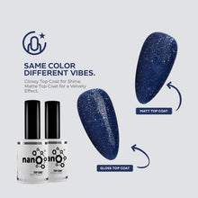 Load image into Gallery viewer, N2551 – Sparkling Navy Gel Polish – 15ml | Long-Lasting, High-Glossy Navy Blue Glitter Nail Polish Gel
