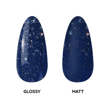 تحميل الصورة إلى عارض المعرض، P2551 – Sparkling Navy Duo Pack – TPO &amp; HEMA Free Gel Polish &amp; Nail Lacquer (15ml each) | Long-Lasting, High-Gloss Nail Polish Set