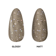Load image into Gallery viewer, L 2556 – Platinum Pizzazz Nail Polish – 15ml | Gel Like Finish Sparkling Metallic Silver Nail Polish | Platinum Glitter Nail Lacquer