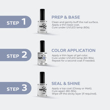 Load image into Gallery viewer, N2577 – Dusty Sky Gel Polish – 15ml | Long-Lasting, High-Glossy Muted Blue Nail Polish Gel
