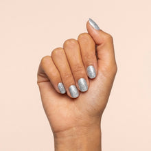 Load image into Gallery viewer, D 2599 Graphite Galaxy Nail Dipping Powder – 28g | Shimmering Grey Metallic Dip Powder Nails | Nail Dipping System