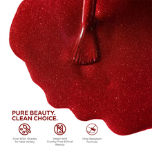 Load image into Gallery viewer, N2602 – Radiant Red Gel Polish – 15ml | Long-Lasting, High-Glossy Glitter Red Nail Polish Gel
