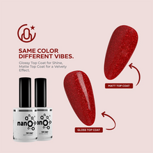 Load image into Gallery viewer, N2602 – Radiant Red Gel Polish – 15ml | Long-Lasting, High-Glossy Glitter Red Nail Polish Gel
