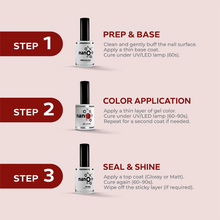 Load image into Gallery viewer, N2602 – Radiant Red Gel Polish – 15ml | Long-Lasting, High-Glossy Glitter Red Nail Polish Gel
