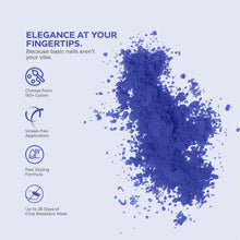 تحميل الصورة إلى عارض المعرض، بودرة غمس الأظافر باللون الأزرق الياقوتي D 2604 30 جرام 