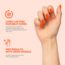 Load image into Gallery viewer, N2611 – Tangerine Burst Gel Polish – 15ml | Long-Lasting, High-Glossy Orange Nail Polish Gel
