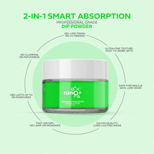 تحميل الصورة إلى عارض المعرض، بودرة غمس الأظافر باللون الأخضر الطازج D 2612، 30 جم 
