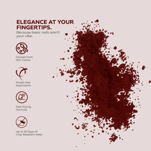 Load image into Gallery viewer, D 2631 Wine Tasting Nail Dipping Powder – 28gm | Deep Burgundy Dip Powder Nails | Nail Dipping System
