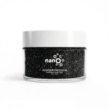 Load image into Gallery viewer, D 2633 Nightfall Nebula Nail Dipping Powder – 28g | Black Glitter Dip Powder Nails | Nail Dipping System