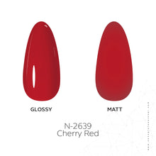 Load image into Gallery viewer, N2639 – Cherry Red Gel Polish – 15 ml | Long-Lasting, High-Gloss Classic Red Nail Polish Gel
