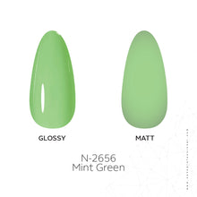 Load image into Gallery viewer, N2656 – Mint Green Gel Polish – 15 ml | Long-Lasting, High-Gloss Fresh Mint Green Nail Polish Gel
