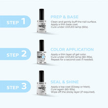 Load image into Gallery viewer, N2660 – Serene Sky Gel Polish – 15 ml | Long-Lasting, High-Gloss Bright Bubblegum-Blue Nail Polish Gel
