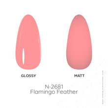 Load image into Gallery viewer, N2681 – Flamingo Feather Gel Polish – 15 ml | Long-Lasting, High-Gloss Warm Sunset Pink Nail Polish Gel
