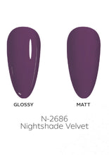 تحميل الصورة إلى عارض المعرض، N-2686- طلاء أظافر جل مخملي Nightshade 15 مل

