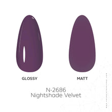 تحميل الصورة إلى عارض المعرض، N-2686- طلاء أظافر جل مخملي Nightshade 15 مل
