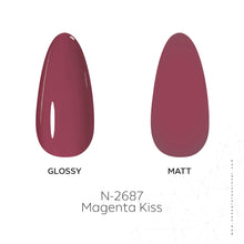 Load image into Gallery viewer, N2687 – Magenta Kiss Gel Polish – 15 ml | Long-Lasting, High-Gloss Bright Magenta Pink Nail Polish Gel
