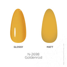 Load image into Gallery viewer, N2698 – Goldenrod Gel Polish – 15 ml | Long-Lasting, High-Gloss Warm Orange-Yellow Nail Polish Gel
