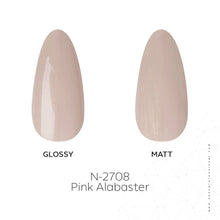 Load image into Gallery viewer, N-2708 – Pink Alabaster Gel Polish – 15ml | Long-Lasting, High-Gloss Light Blush Pink Nail Polish Gel
