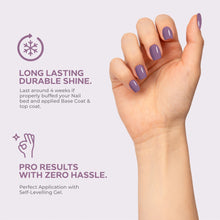 Load image into Gallery viewer, N-2711 – Frosty Lilac Gel Polish – 15ml | Long-Lasting, High-Gloss Deep Moody Purple Nail Polish Gel
