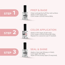 Load image into Gallery viewer, N-2713 – Blush Petal Gel Polish – 15ml | Long-Lasting, High-Gloss Soft Blush Pink Nail Polish Gel
